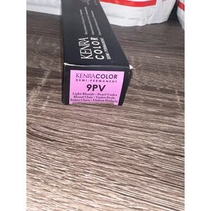 Kenra Color Demi-Permanent Coloring Creme 9PV Light Blonde Pearl Violet hair